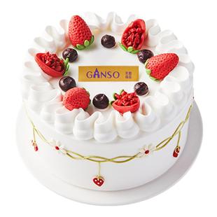 元祖莓好舞曲鲜奶油可爱生日蛋糕草莓礼物网红新鲜蛋糕同城配送