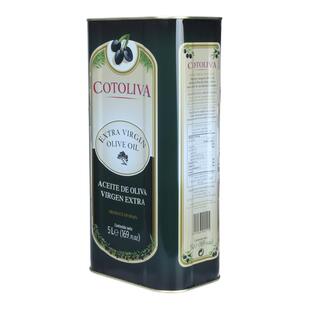 西班牙原装进口特级初榨橄榄油食用油5L升纯物理冷榨烹饪凉拌瘪桶