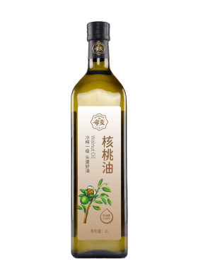 帝麦物理冷榨核桃油家庭罐装