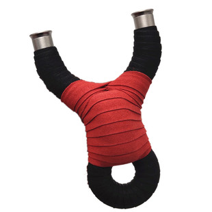 新款14毫米钛合金大撑头手工冷飞虎叉过顶扁皮大威力精准弹弓大全