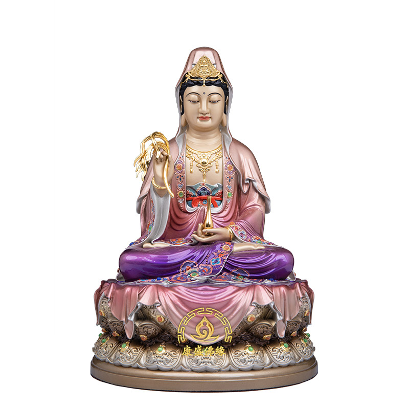娑婆三圣观音菩萨供奉摆件
