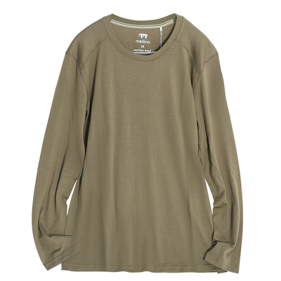 美利奴羊毛速干衣男长袖运动t恤