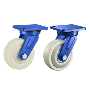 超重型万向轮加厚MC尼龙轮工业设备大载重脚轮耐磨承重轮子带刹车