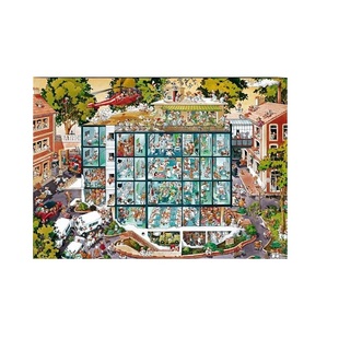 正品德国heye医院急诊室2000片进口拼图三角盒成年人益智减压玩具