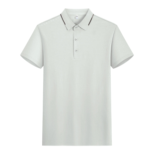 高端冰丝速干Polo衫定制工作服印logo企业团体文化衫工装短袖T恤