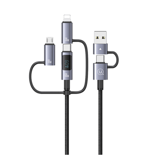 优胜仕240W数据线三合一适用华为苹果15手机一拖三5A充电线PD100W快充二拖三笔记本电脑平板iapd车载用多功能