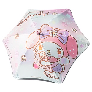儿童雨伞女孩小学生遮阳伞圆角滚轮美乐蒂库洛米黑胶防戳晴雨两用