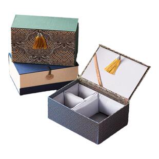 高档锦盒一壶两杯紫砂壶茶具礼盒包装盒空盒主人杯送礼伴手礼品盒