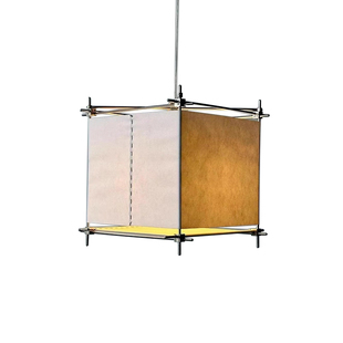 中古不锈钢纸艺餐厅吊灯客厅卧室现代简约侘寂风复古手工落地灯