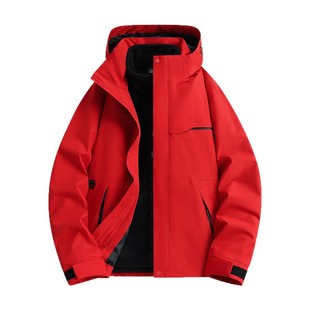 本命年男童棉服新款儿童羽绒棉外套防水免洗中大童红色加厚棉袄冬