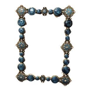 金属相框摆台 6六7七4寸创意欧式儿童相框婚纱照像片框组合桌摆件