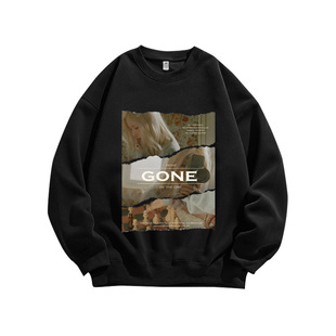 BLACKPINK Rose粉丝KpopGoneSolo应援周边重磅纯棉卫衣服男女同款