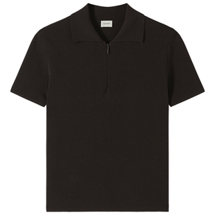 OCHIRLY欧时力 超细高捻棉polo领短袖针织衫上衣透气2025夏新