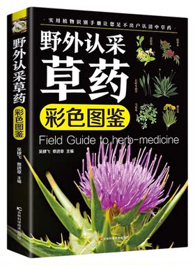 野外认采草药彩色图鉴图解中华汉方快速认药彩图全套中草药学野外识别应用彩色图鉴中草药彩图大全图解版草药材识别入门通俗易懂