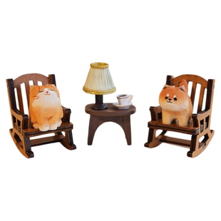 手工木雕胖橘~小猫咪办公室工位电脑桌面摆件创意装饰品可爱女生