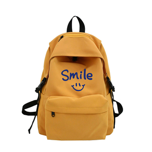 NASA美国联名潮牌新款笑脸双肩包女大容量背包小初高中学生书包男