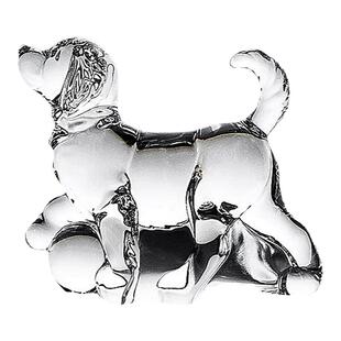 捷克进口水晶玻璃北欧轻奢雕像高端十二生肖小狗摆件小动物送礼品