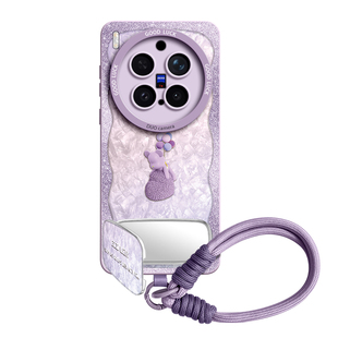小熊适用vivox300ultra手机壳x300pro新款x300保护x300s套x200硅胶x200pro女镜子x100支架pro腕带x90挂绳vivo