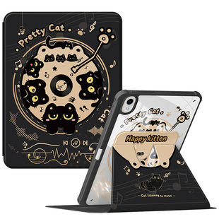 适用华为matepad115s保护套2023款matepad11平板壳air12带笔槽pro10.8旋转se11全包荣耀10亚克力2021黑猫10.4