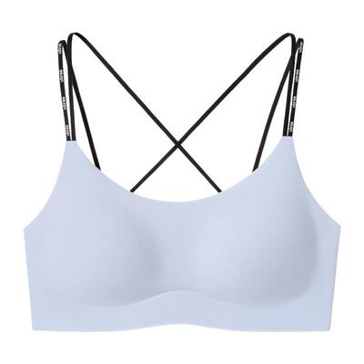 ubras无尺码美背字母双肩带文胸