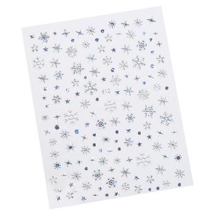 圣诞节新年妆容雪花贴纸蝴蝶星星爱心花朵镭射镂空自拍写真舞台