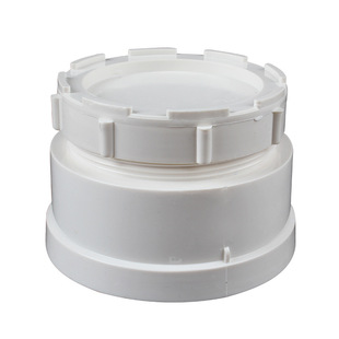 pvc50下水管检查口内堵75堵头110 160螺旋内丝清扫口排水管帽配件