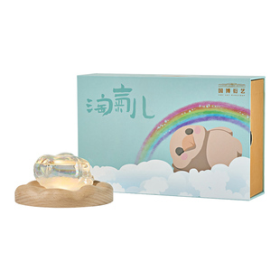 中国国家博物馆淘气儿躺赢炫彩天气瓶天气预报风暴瓶摆件生日礼物