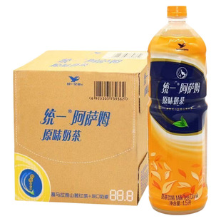 阿萨姆奶茶原味1.5L*6瓶/4瓶多规格家庭畅饮网红即饮奶茶年货必备
