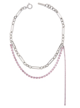 gallery粉水晶系列珍珠项链