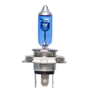 踏板摩托车三爪前大灯12V35w55W迅鹰比亚乔汽车HS1内置三脚H4灯泡