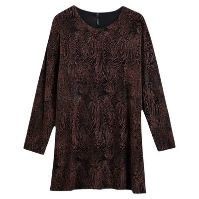 胖妈妈加肥加大码春秋装300斤宽松上衣T恤中老年女装打底衫遮肚子