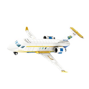 古迪积木10502金逸商务飞机客机组装模型男孩益智拼装拼插玩具