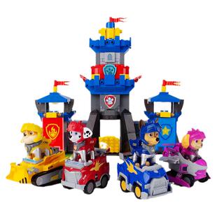 正版汪汪队救援骑士总部塔积木卡通狗狗瞭望塔儿童益智玩具全套装
