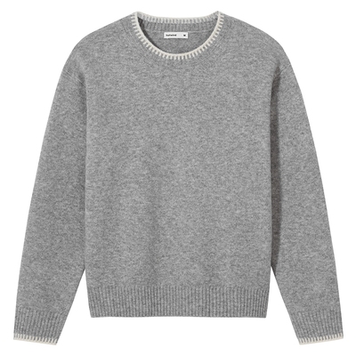 热风2025年女士圆领绒感针织衫