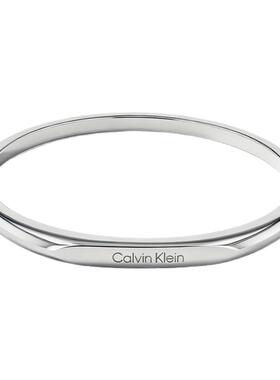 Calvin Klein/凯文克莱CK官方正品金属风轻奢手镯时尚手环钢色
