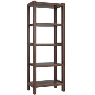 实木置物架北美黑胡桃木自由组合落地超窄小书架客厅书房陈列架子