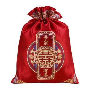 喜糖袋子结婚专用婚礼高级喜字喜袋瓜子糖果袋糖袋子瓜子花生糖袋