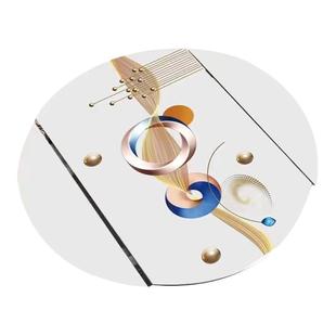 椭圆形桌垫可折叠圆桌桌布防水防油耐高温加厚皮革现代简约餐桌垫