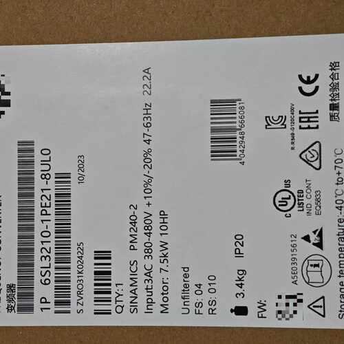 议价议价西门子变频器6SL32101PE218UL08AL0