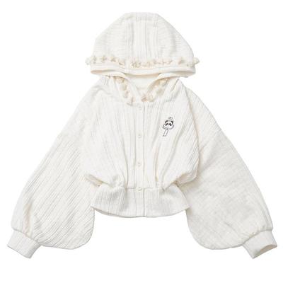 针织加绒短外套棕色格纹俏皮减龄