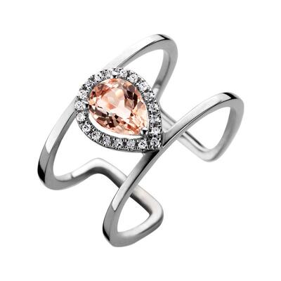 直营dpt交融白钻摩根石时尚戒指