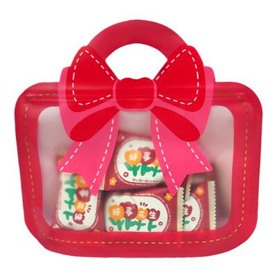 中锋可爱蝴蝶结新年礼品袋红色