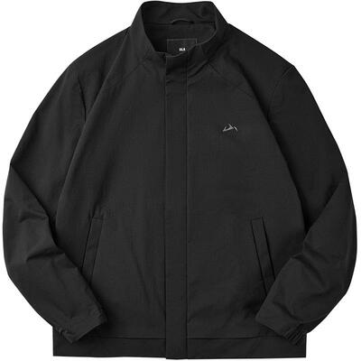 海澜之家明线修饰文字印花夹克男