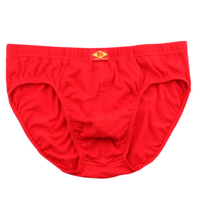 健将三角内裤大红色100%纯棉