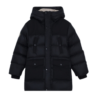 POLOWALK童装男童中长款羽绒服2025年新款秋冬中大童外套保暖潮