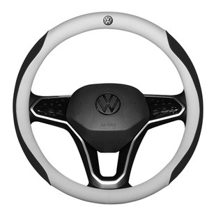大众方向盘套真皮速腾朗逸迈腾途观l探岳凌渡id3高尔夫汽车把套
