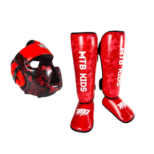 MTB墨泰搏击护具套装男女成人儿童拳击散打泰拳护头护腿全套装备