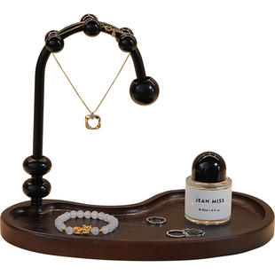 法式中古风入户进门钥匙收纳玄关装饰品摆件复古鞋柜餐边柜置物架