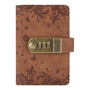 密码本带锁A7小号日记本便携随身记帐笔记本子口袋记事本复古可爱