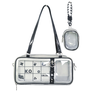 DRDR原创设计小猫斗恶龙学生二次元痛包谷美日常追星娃包单肩包